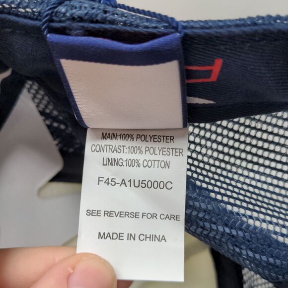 Functional 45 Men's Snapback Mesh Back Hat Blue White Size OS - Picture 12 of 12